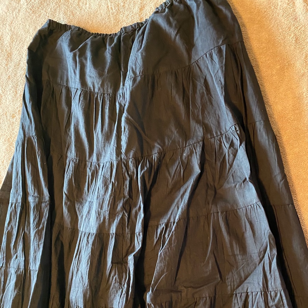 Black Peasant Skirt